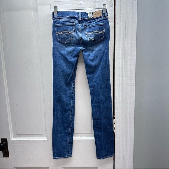 Abercrombie kids skinny denim jeans distressed 14 slim - Picture 4 of 6